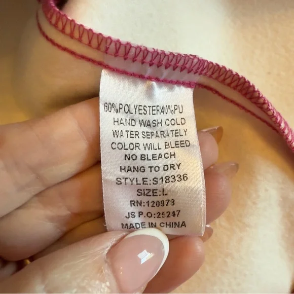 Entro boutique hot pink pleather mini skirt size L - Picture 8 of 8